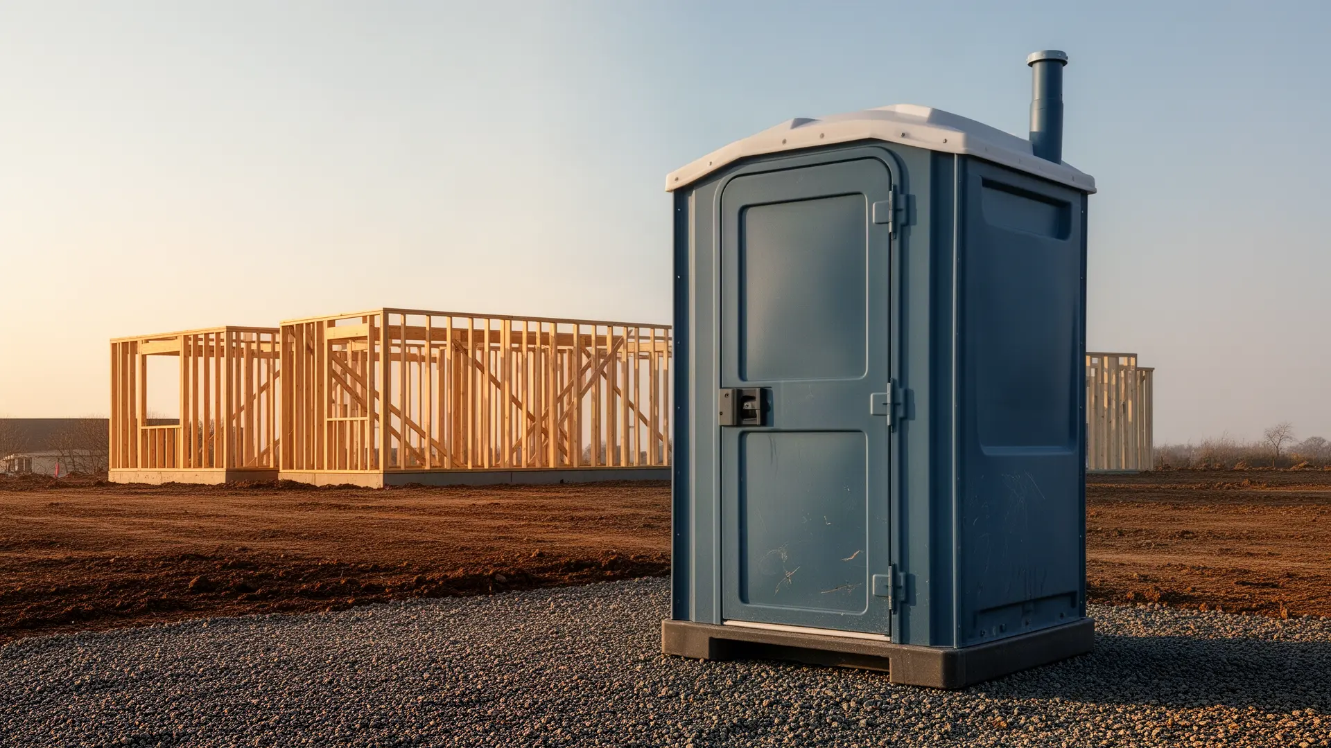 Clean porta potty unit from Walnut Creek Porta Potty Rental in Houston, TX